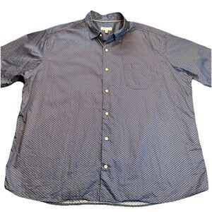 Peter Millar Mens Button Down SS Casual Cotton Shirt Size XXL